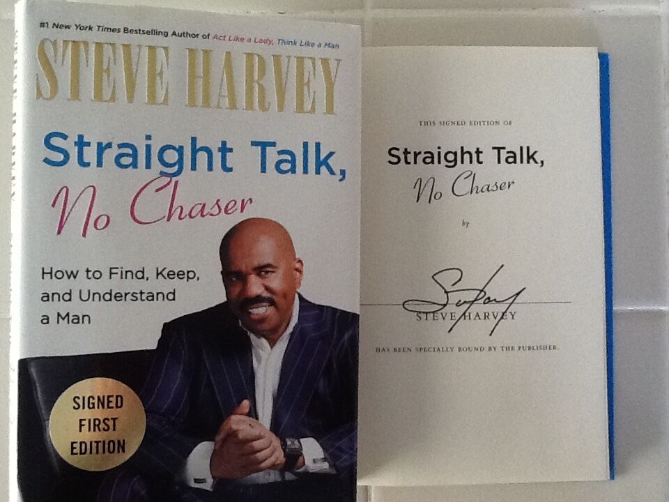 Steve Harvey SIGNED Book Comedy TV Star Advice Find Keep Understand Man  HC/DJ 