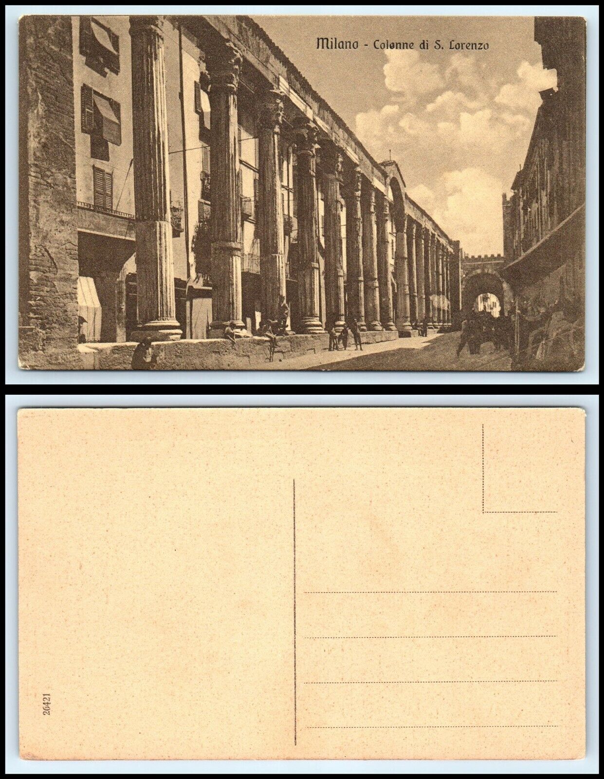 ITALY Postcard - Milan, Colonne di S. Lorenzo BR