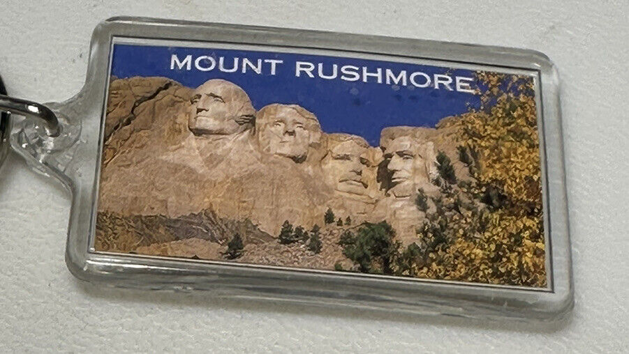 Mount Rushmore National Memorial Picture Travel South Dakota Keychain Key Ring