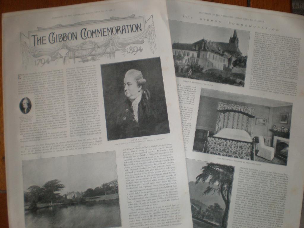 Article Edward Gibbon historian centenary 1894