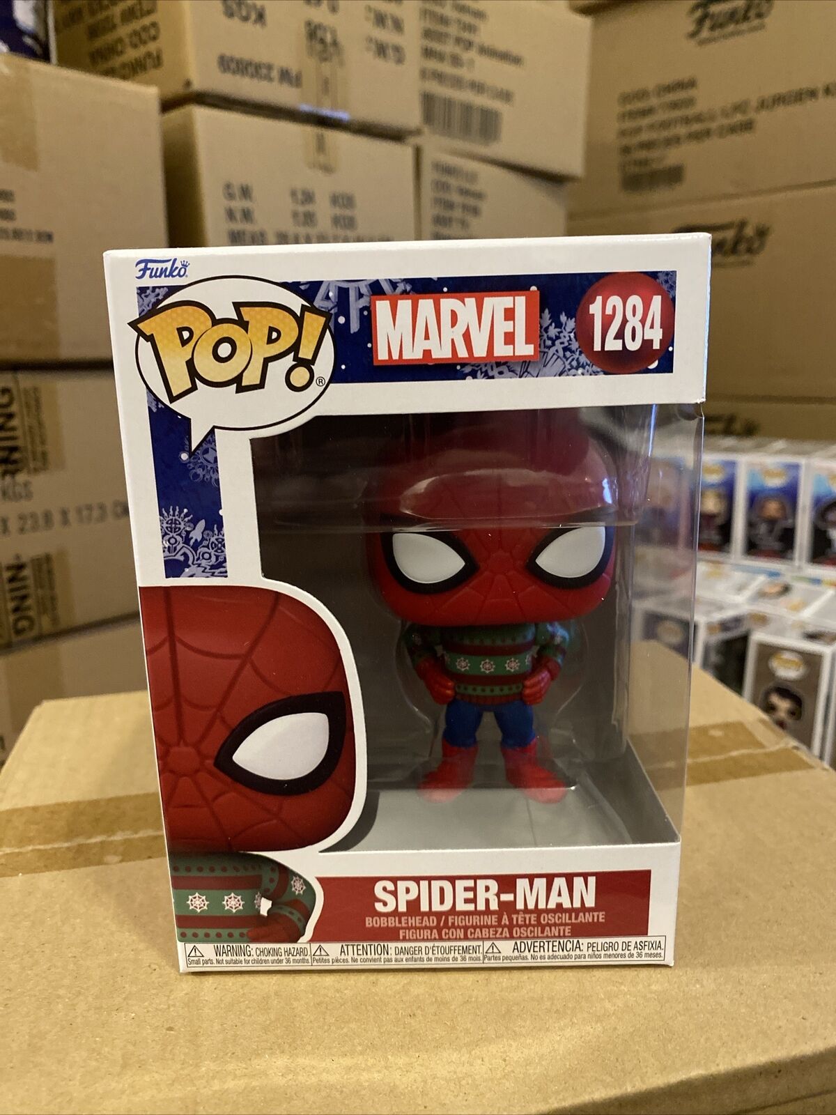 FUNKO POP MARVEL: Holiday - Spider-Man(SWTR) [New Toy] Vinyl Figure