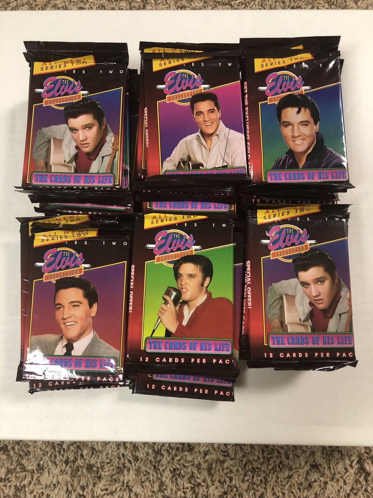 (43) 1992 Elvis Collection The Cards of His Life Series 2 Two SEALED PACKS
