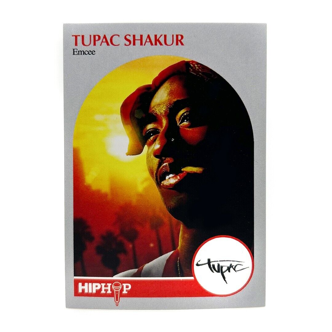 2PAC Tupac Shakur Hip-Hop Trading Card 1990 NBA Hoops Design 