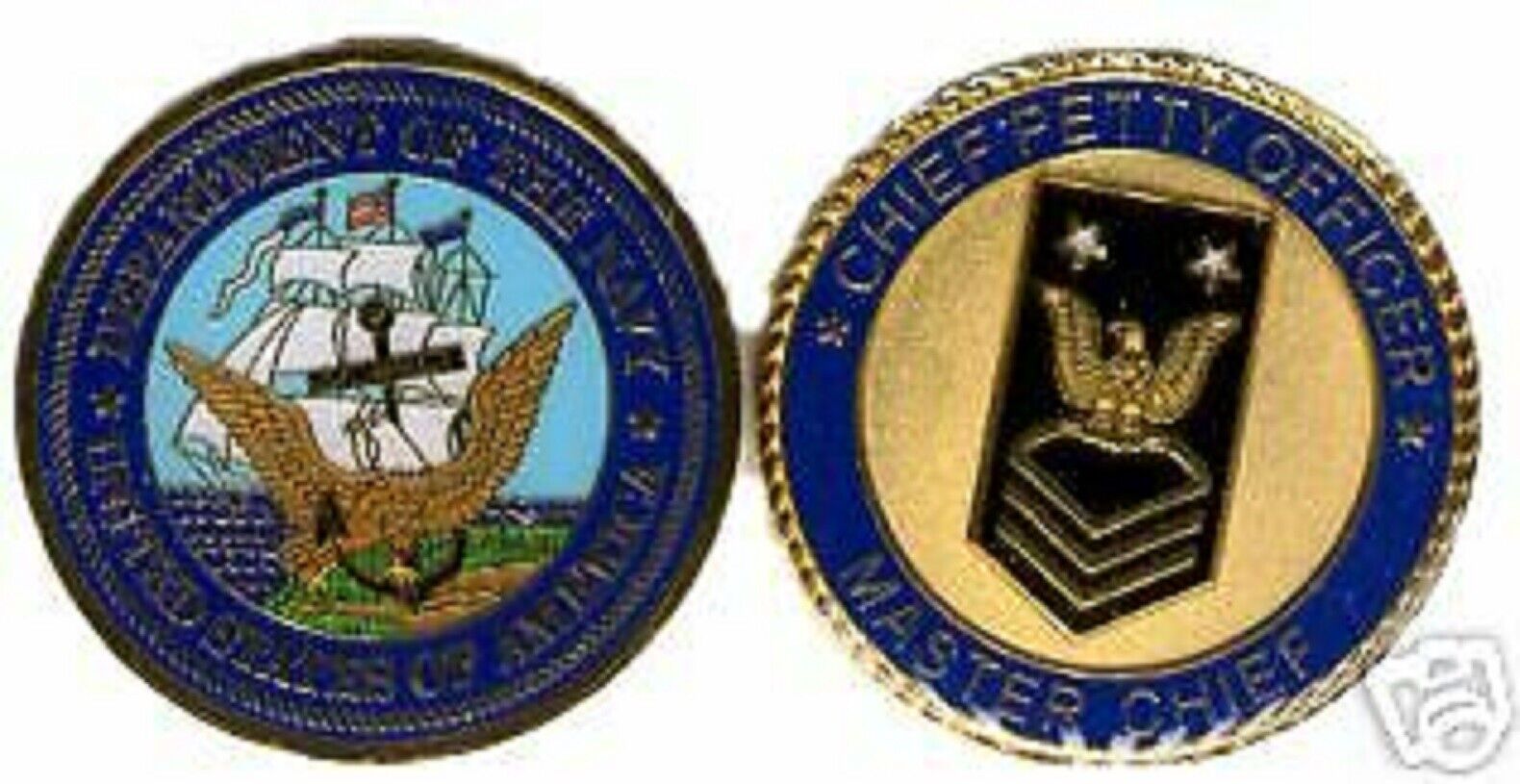USN NAVY CPO MASTER CHIEF PETTY OFFICER CHALLENGE COIN