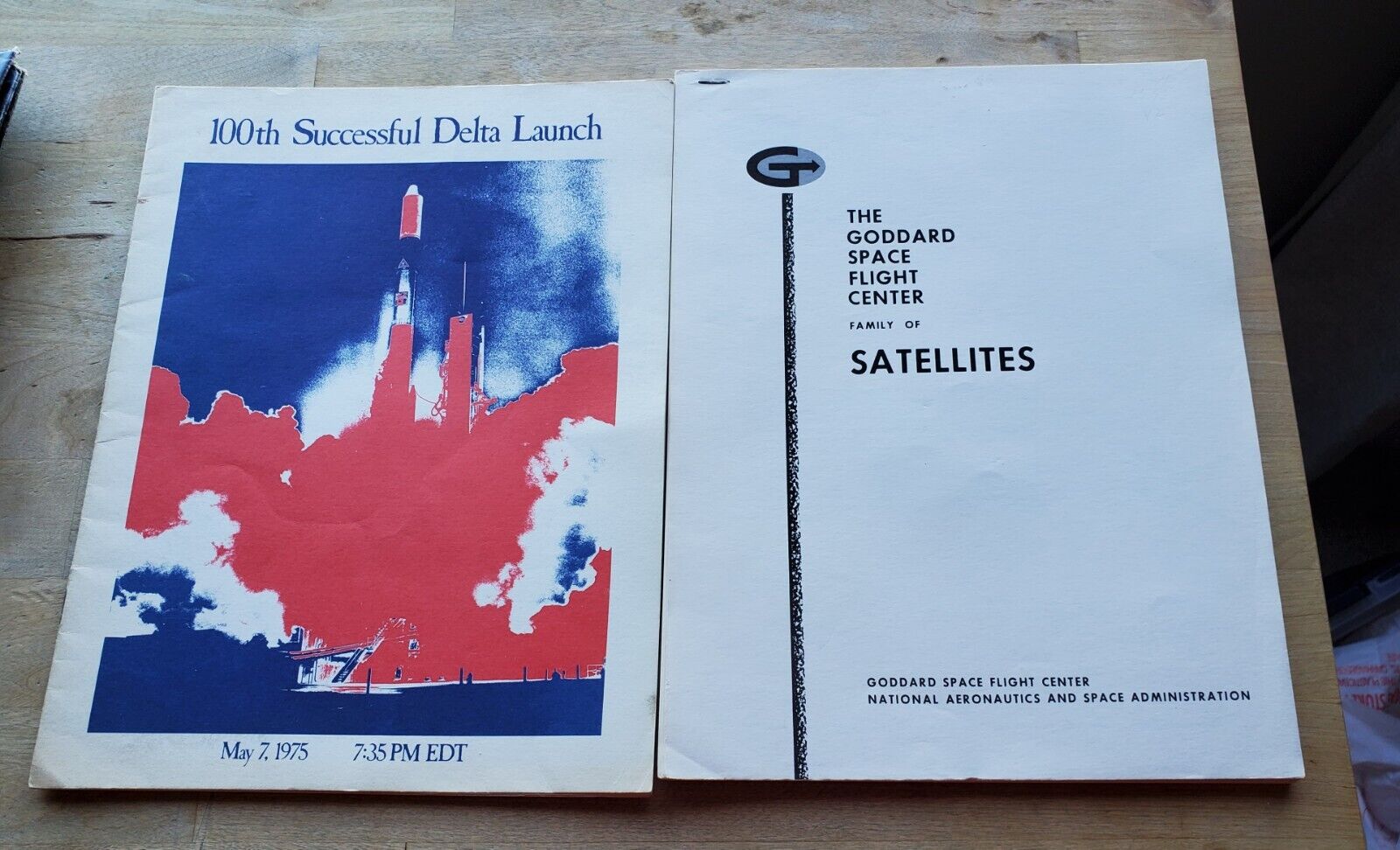 100TH SUCCESSFUL DELTA LAUNCH/ 5/7/75: THE GODDARD SPACE FLIGHT CTR. PACKETS