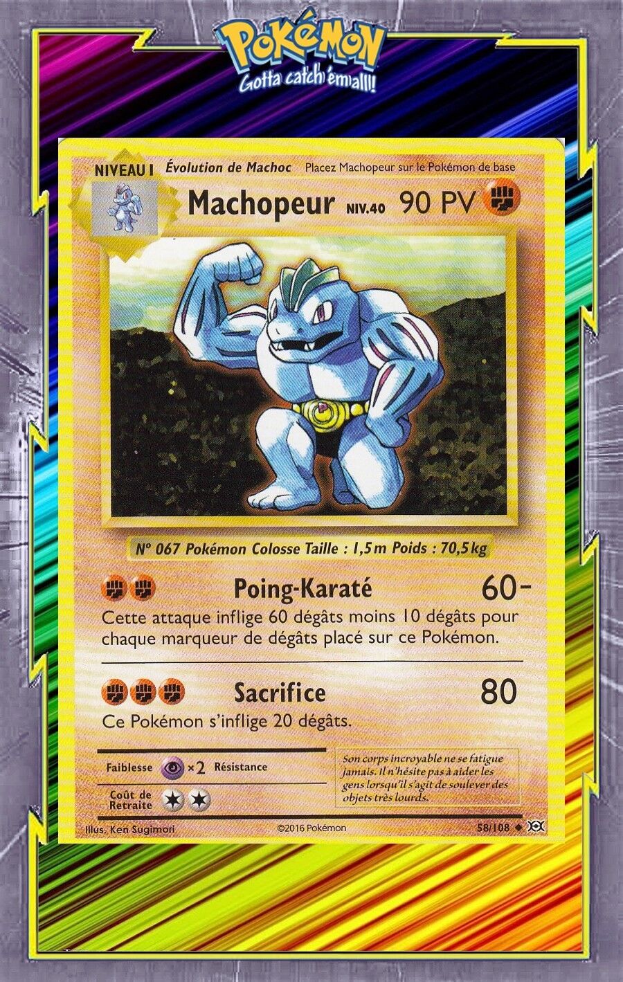 Machopour - XY12:Evolutions - 58/108 - New French Pokemon Card