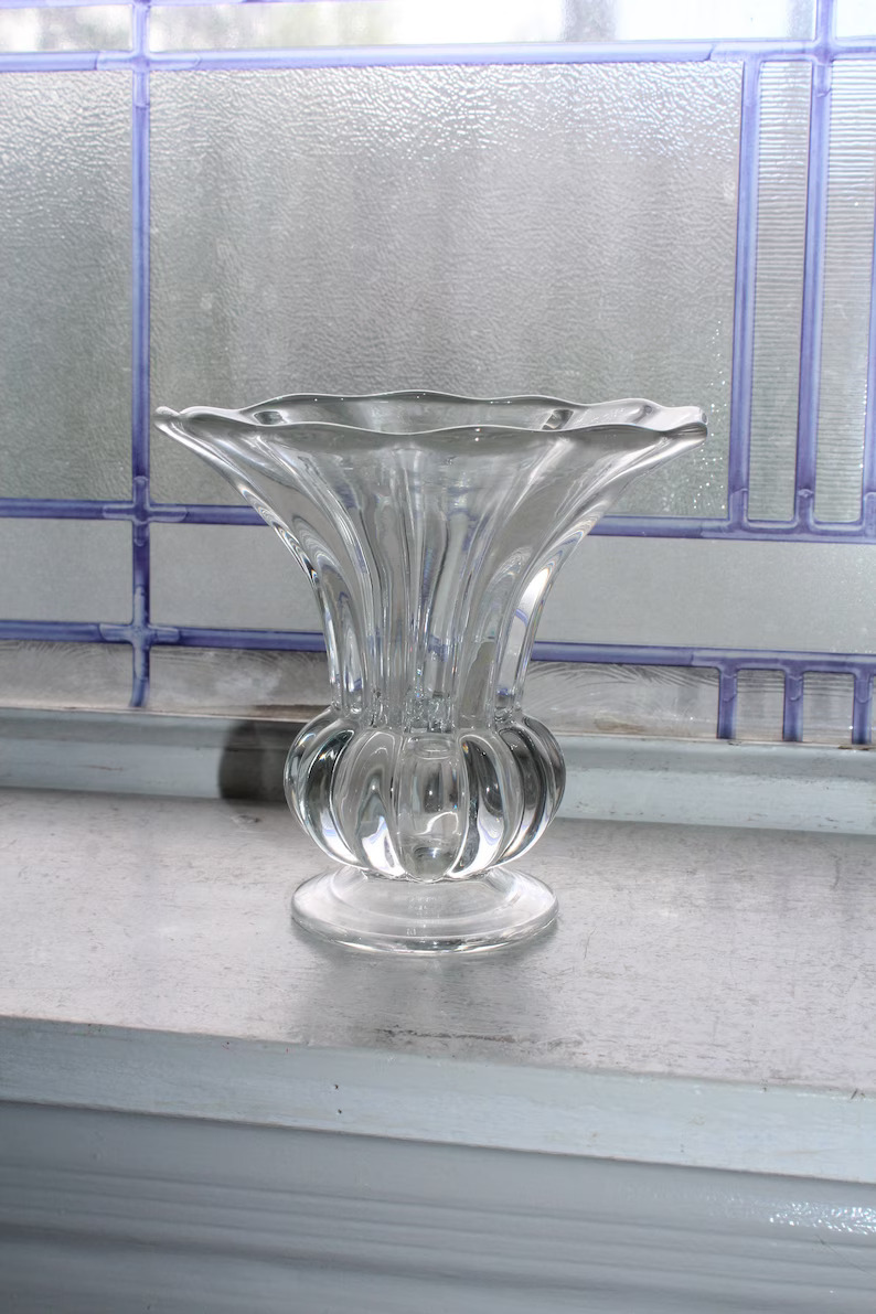 Vintage Heisey Glass Crystolite Vase