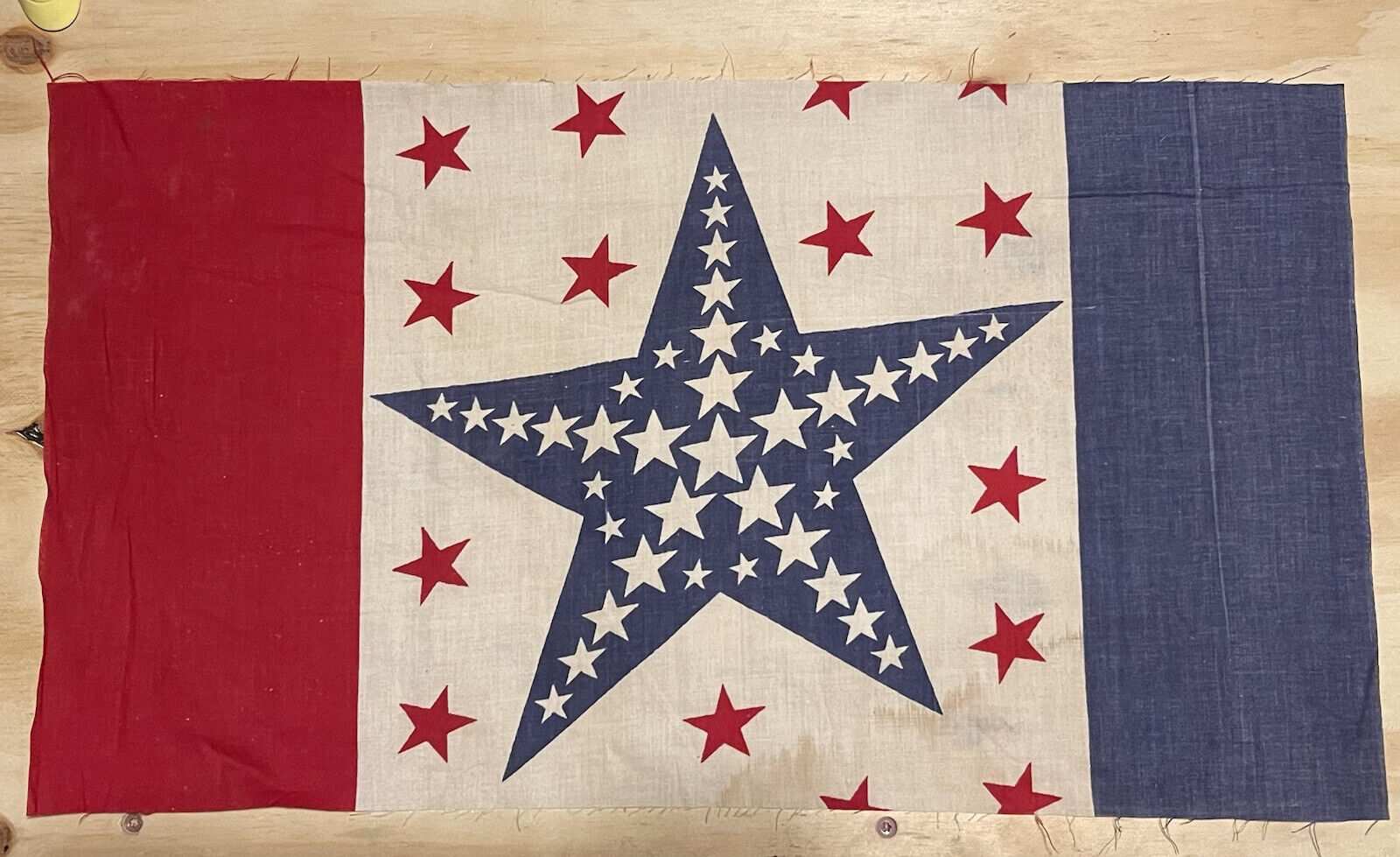 Unique 39 Star Campaign Banner Bunting Star Red White Blue McKinley Roosevelt