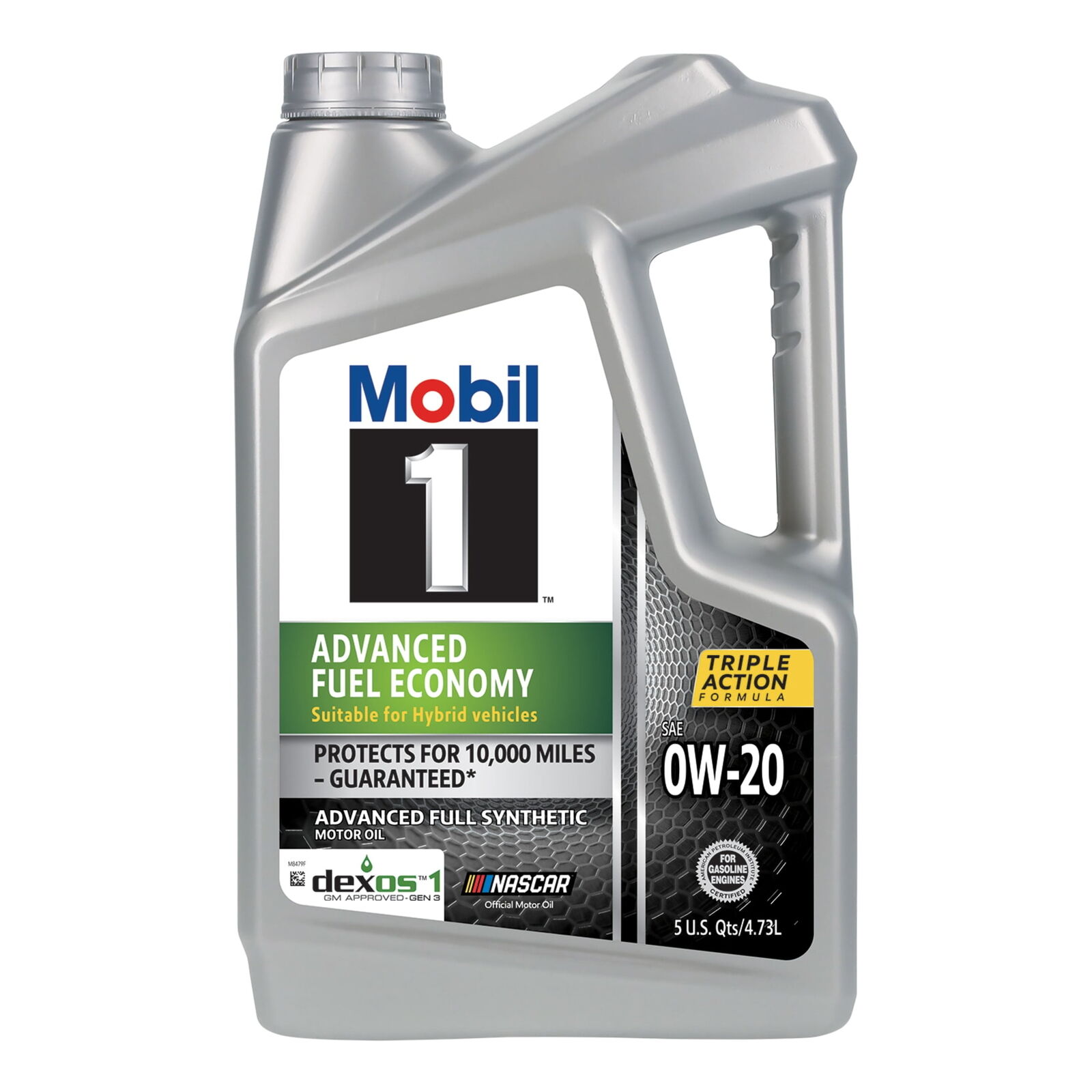 Mobil 1 Advanced Fuel Economy Full Synthetic Motor Oil 0W-20, 5 Quart US