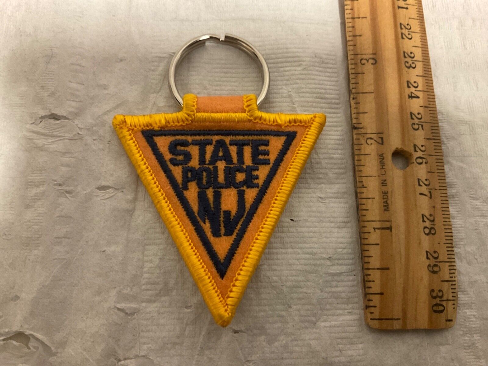 New Jersey State Police Patch key chain.