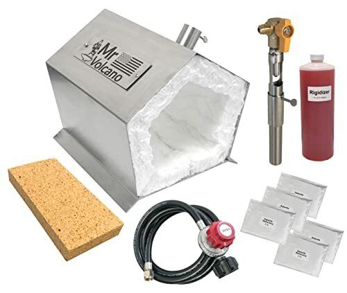 Mr Volcano Hero - Portable Propane Forge Complete Kit MADE IN USA Stainless S...