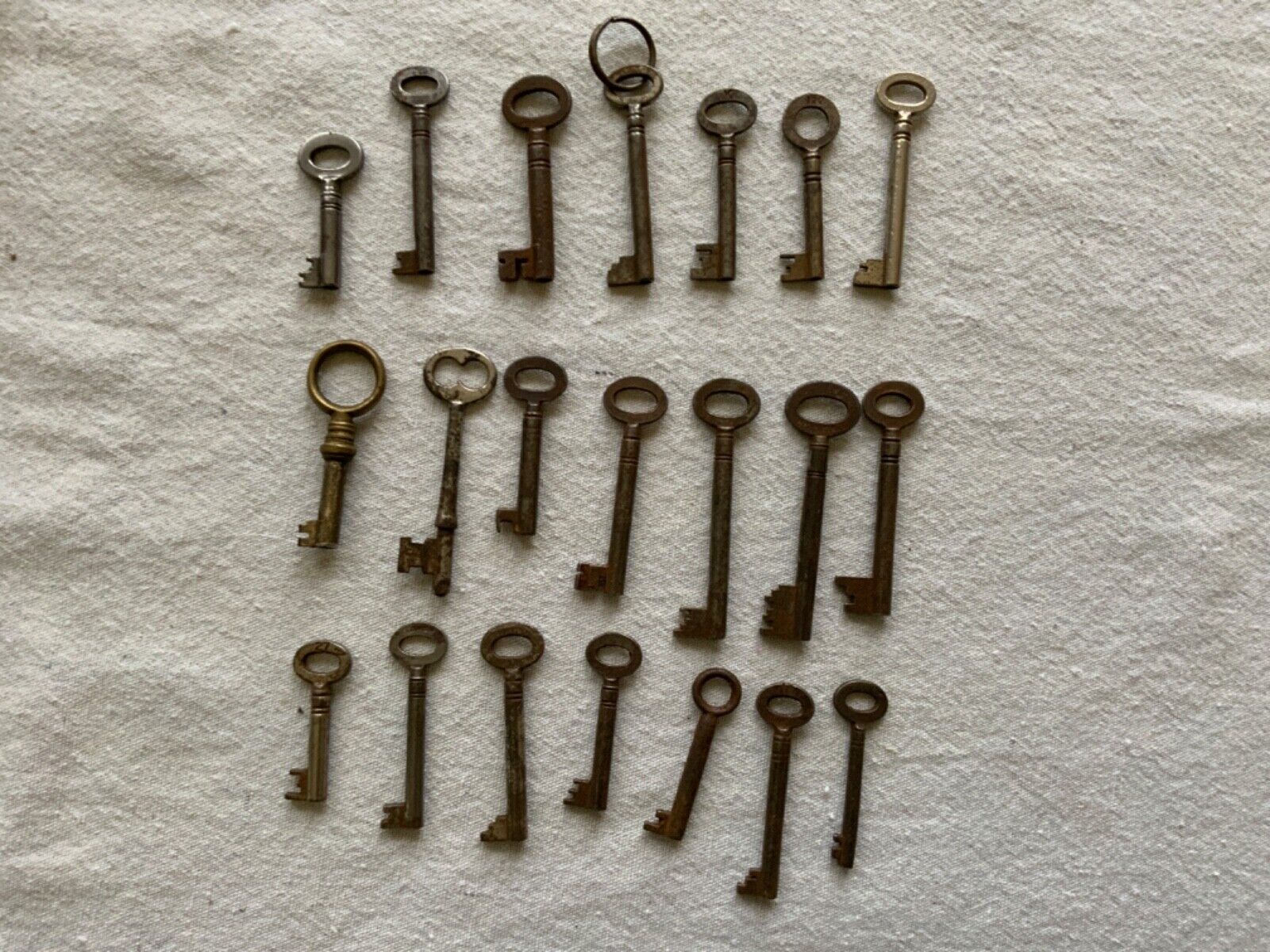 Lot of small to large vintage keys The Key to Happiness is Within You