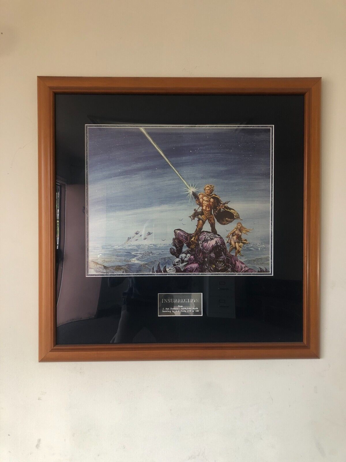 'INSURRECTION' framed signed print by Josh Kirby 1984 numbered 24/500