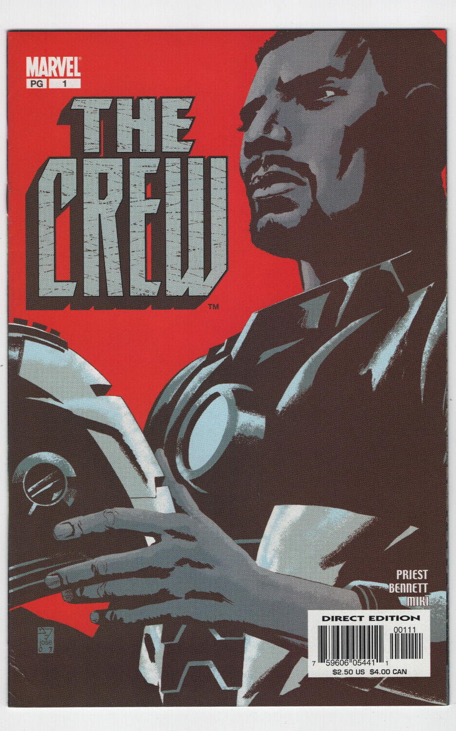 The Crew #1 1st App Appearance Josiah X Marvel Comics 2003 War Machine Cover