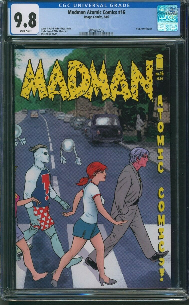 Madman Atomic Comics #16   Beatles Abby Road CGC 9.8 WP Only 1 on Census