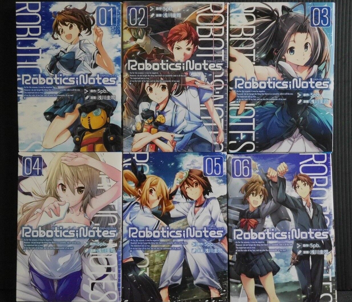 JAPAN Keiji Asakawa manga LOT: Robotics;Notes vol.1~6 Complete Set