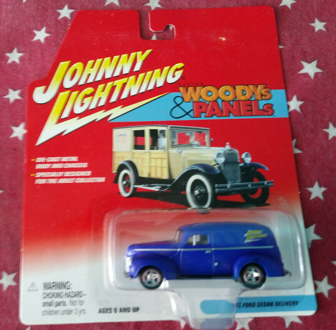JOHNNY LIGHTNING  DIECAST WOODY\'S & PANELS 1940 FORD SEDAN DELIVERY