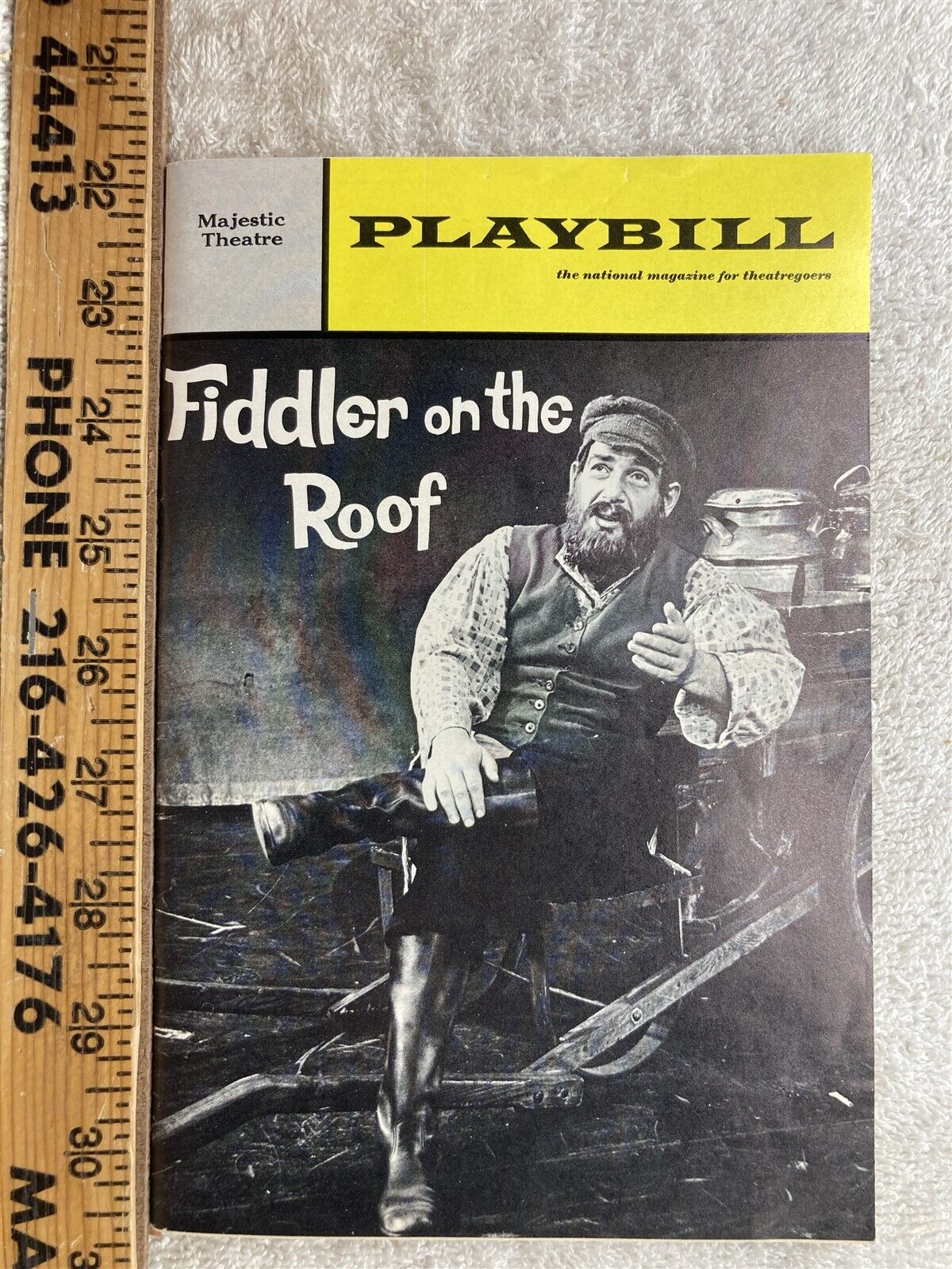 1967 Majestic Theatre Fiddler on the Roof Program: Playbill Theatergoer Magazine