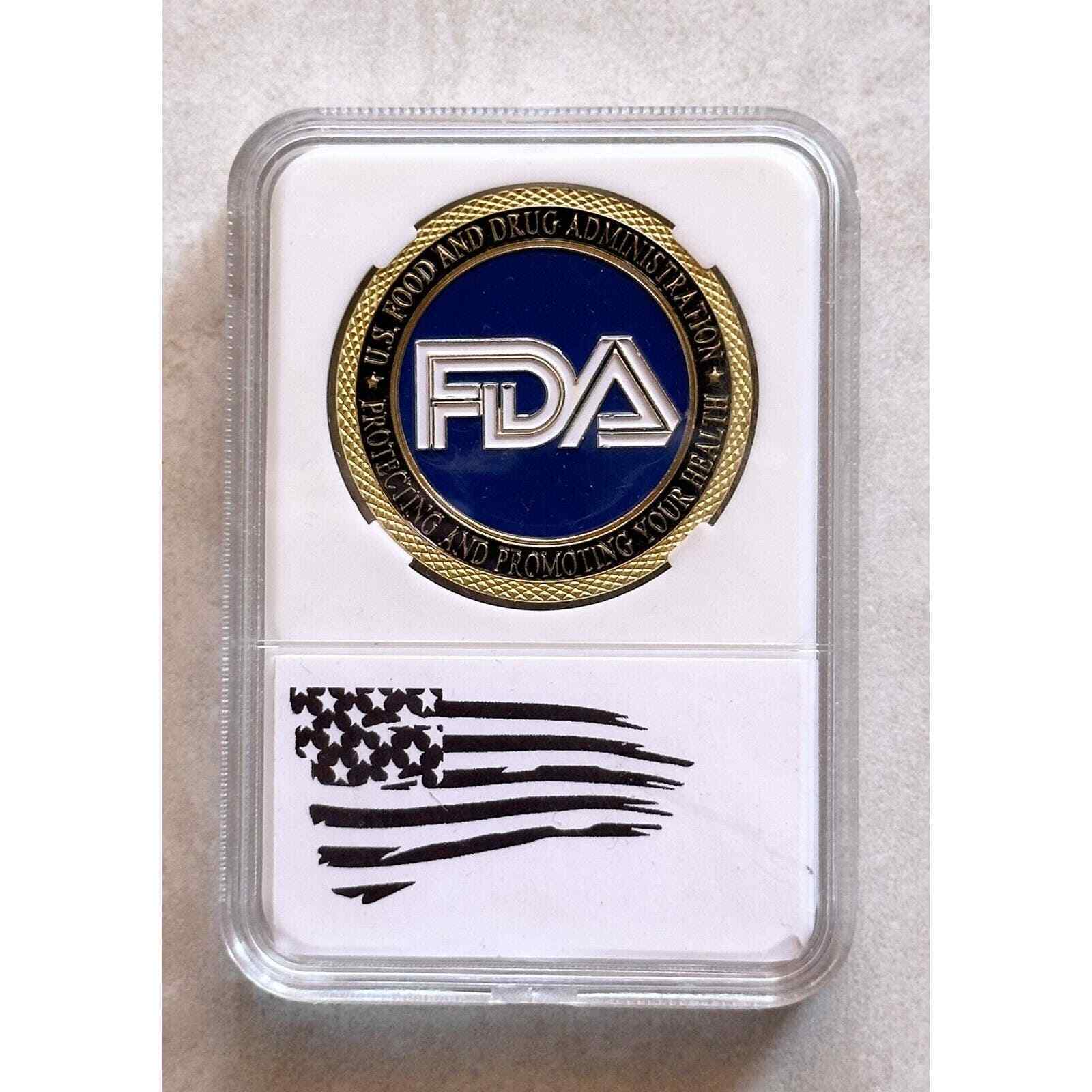FOOD AND DRUG ADMINISTRATION (FDA) Challenge Coin With Case