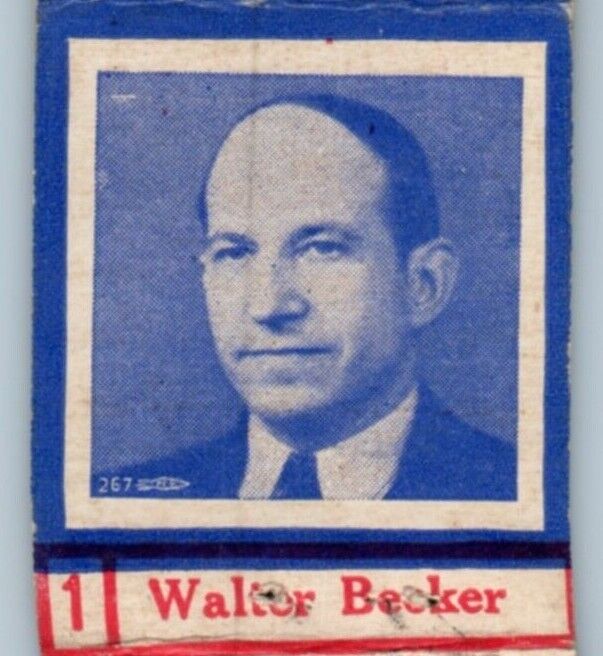 Walter Becker Vote City Charter Political Matchbook Cover MBC2A Cincinnati Ohio