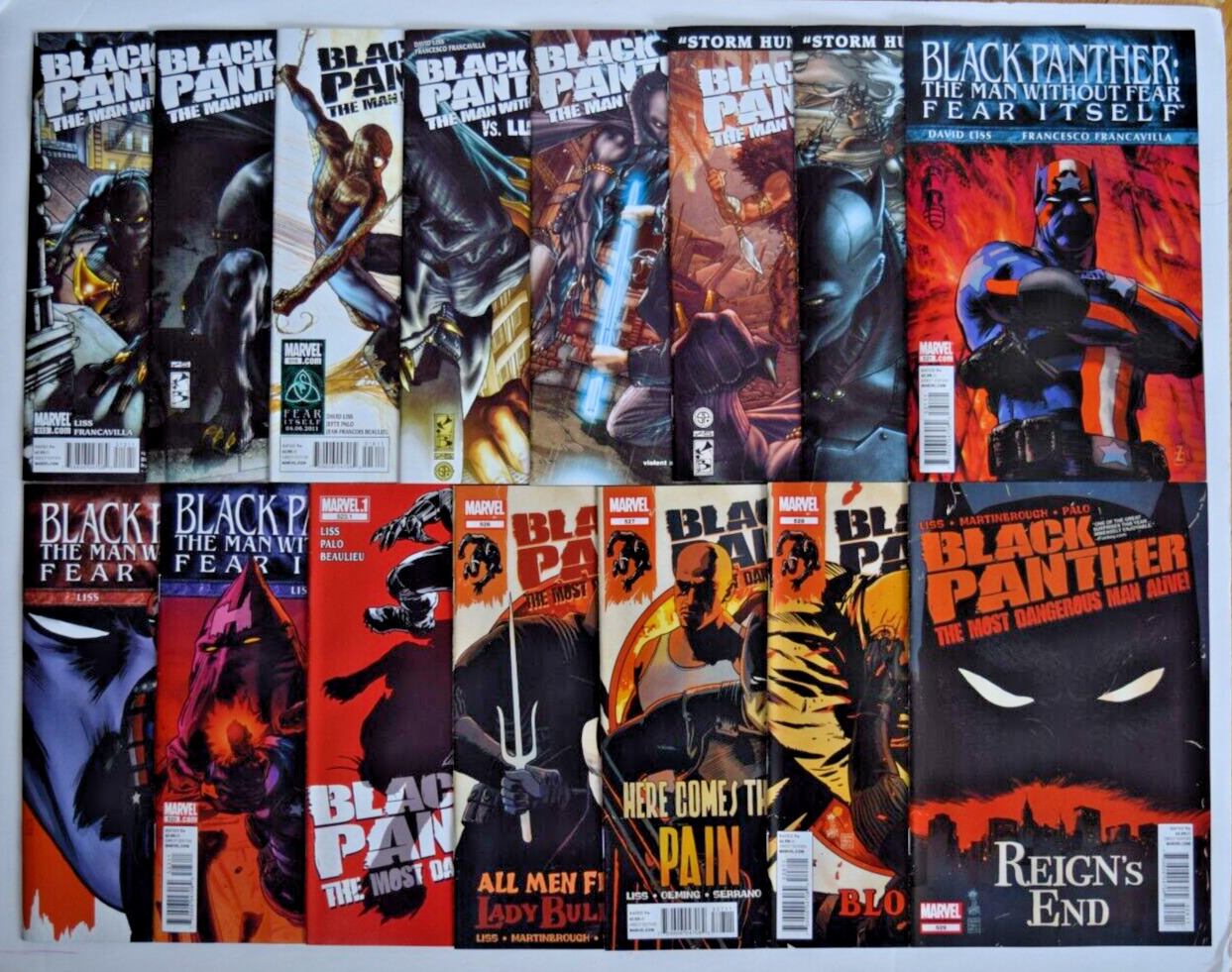 BLACK PANTHER MAN WITHOUT FEAR/MOST DANGEROUS MAN (2010) 15 ISSUE RUN #513-529