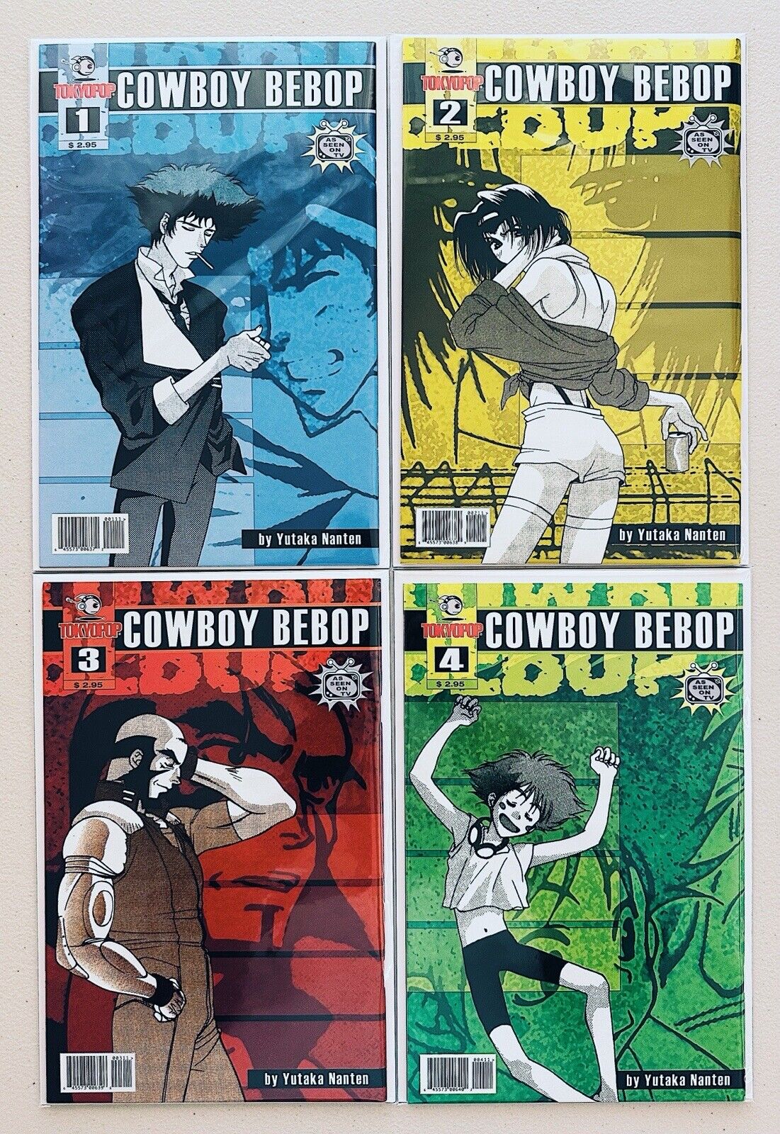 COWBOY BEBOP - COMPLETE RUN (1-4) NM - TOKYOPOP - Y. NANTEN - 1ST US COMICS 2002