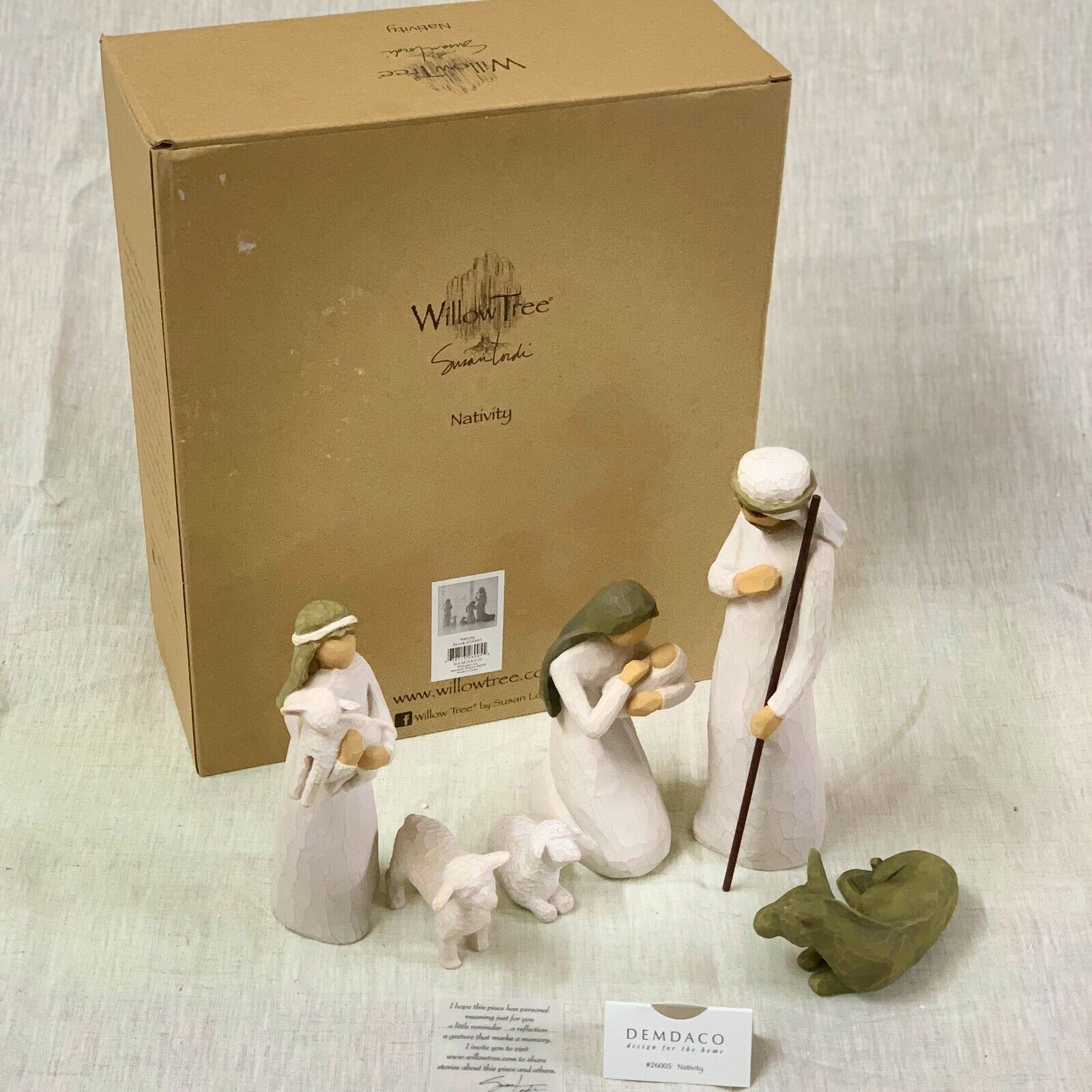 Willow Tree Nativity Set, Sculpted Hand-painted Nativity Figures, Nativity Gift