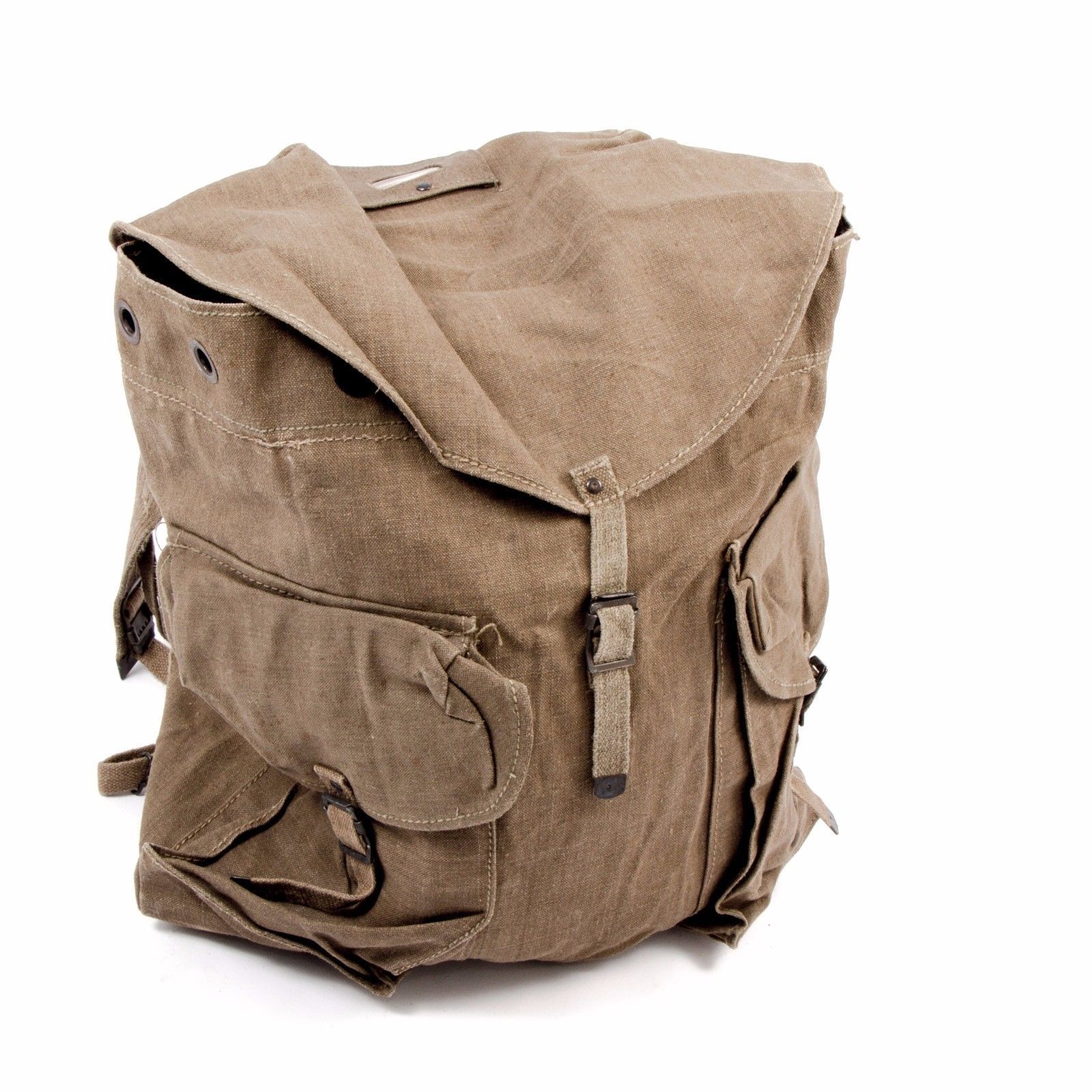 Original Italian army vintage rucksack mountain Big canvas bag XL size