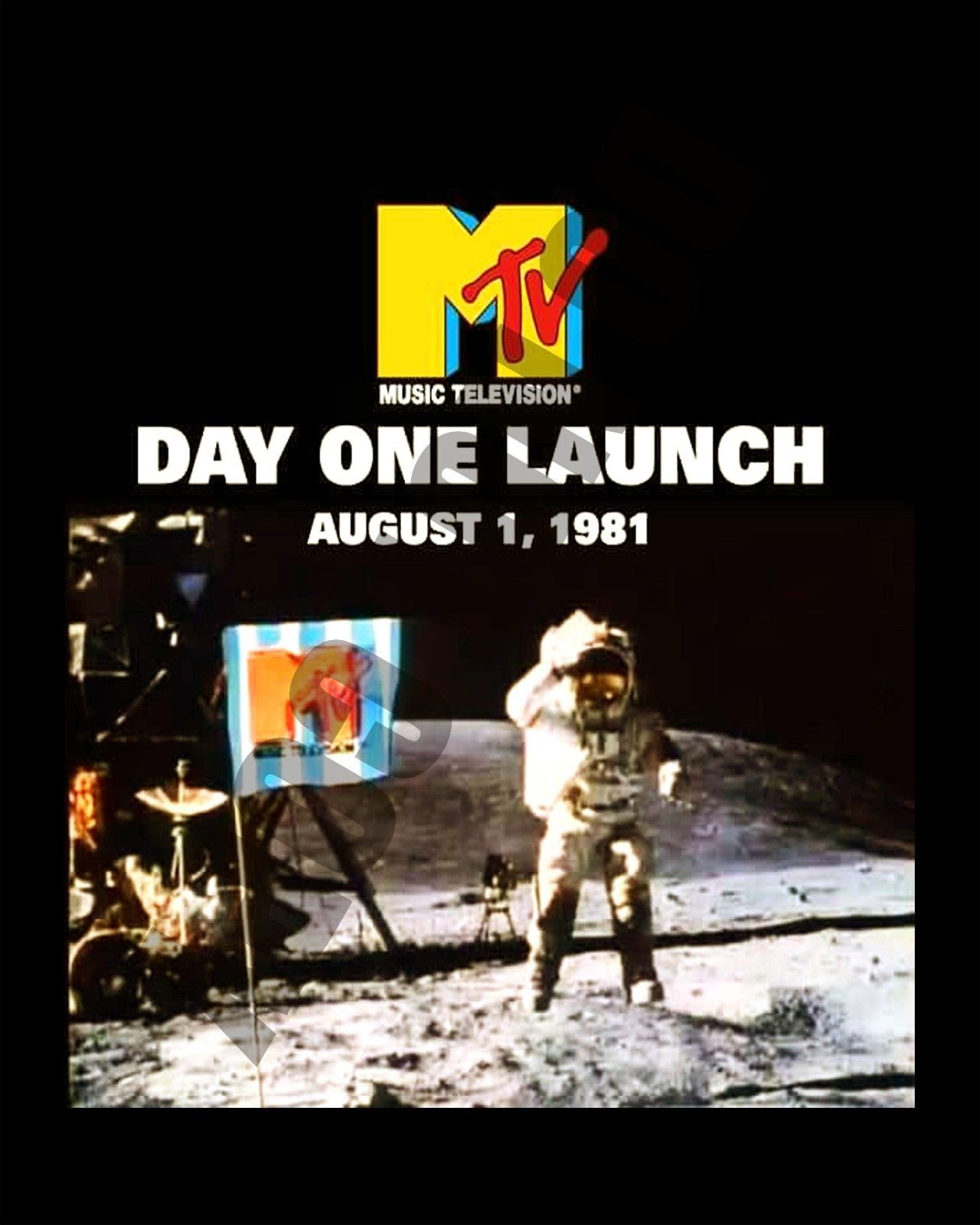 Circa 1981 MTV Music Television Launch Day Promo Press Wall Decor Art 8x10 Photo