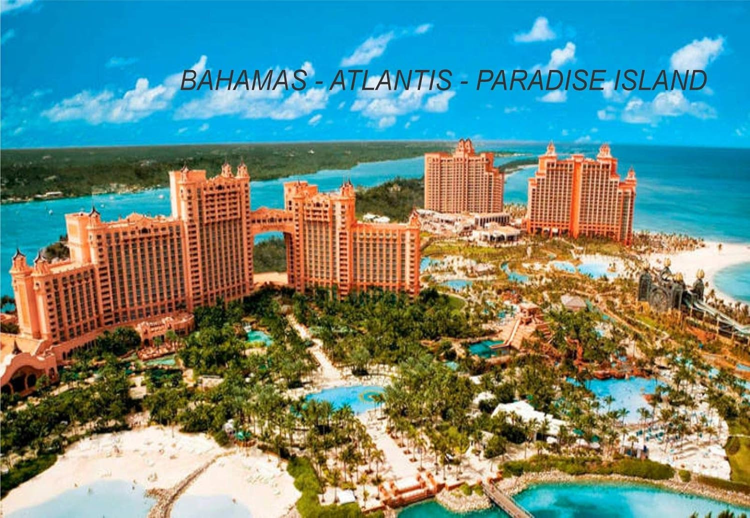 Bahamas Bahamian Fridge Refrigerator Magnets (12 Piece, Style: Atlantis Paradise
