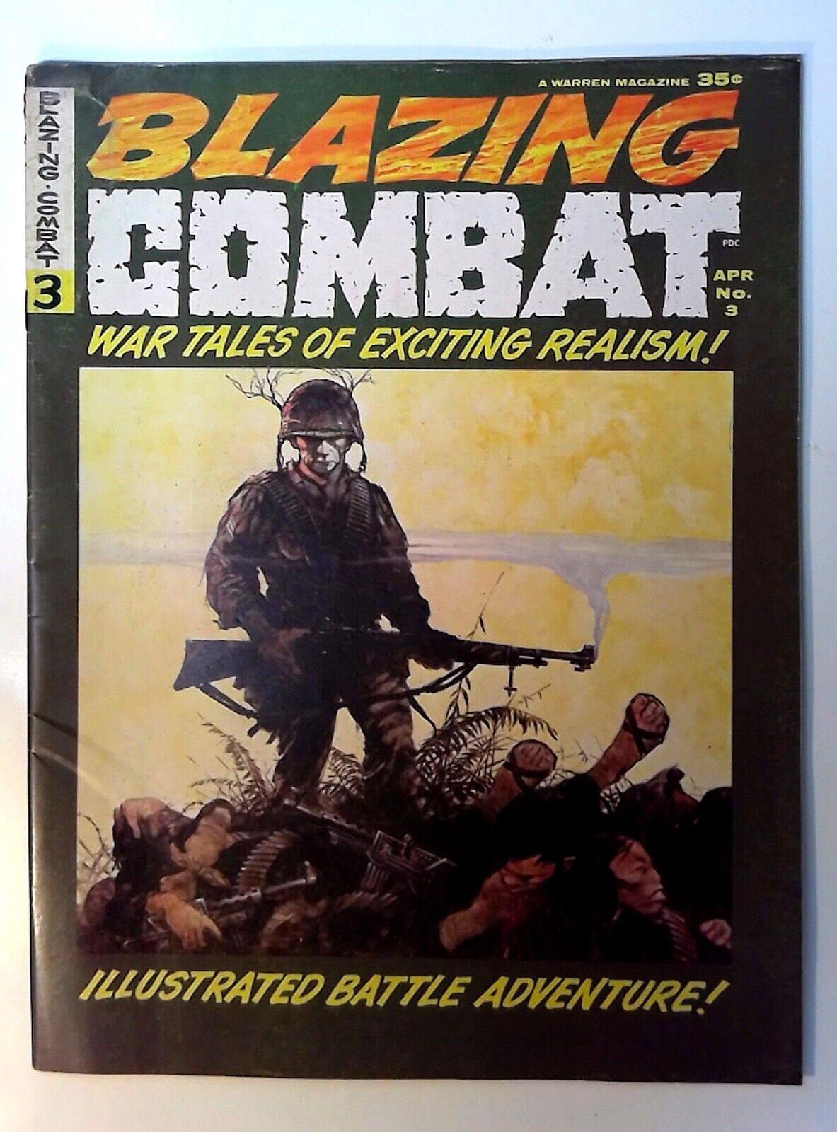 Blazing Combat #3 Warren Magazine (1966) Frazetta Cover Archie Goodwin War Tales