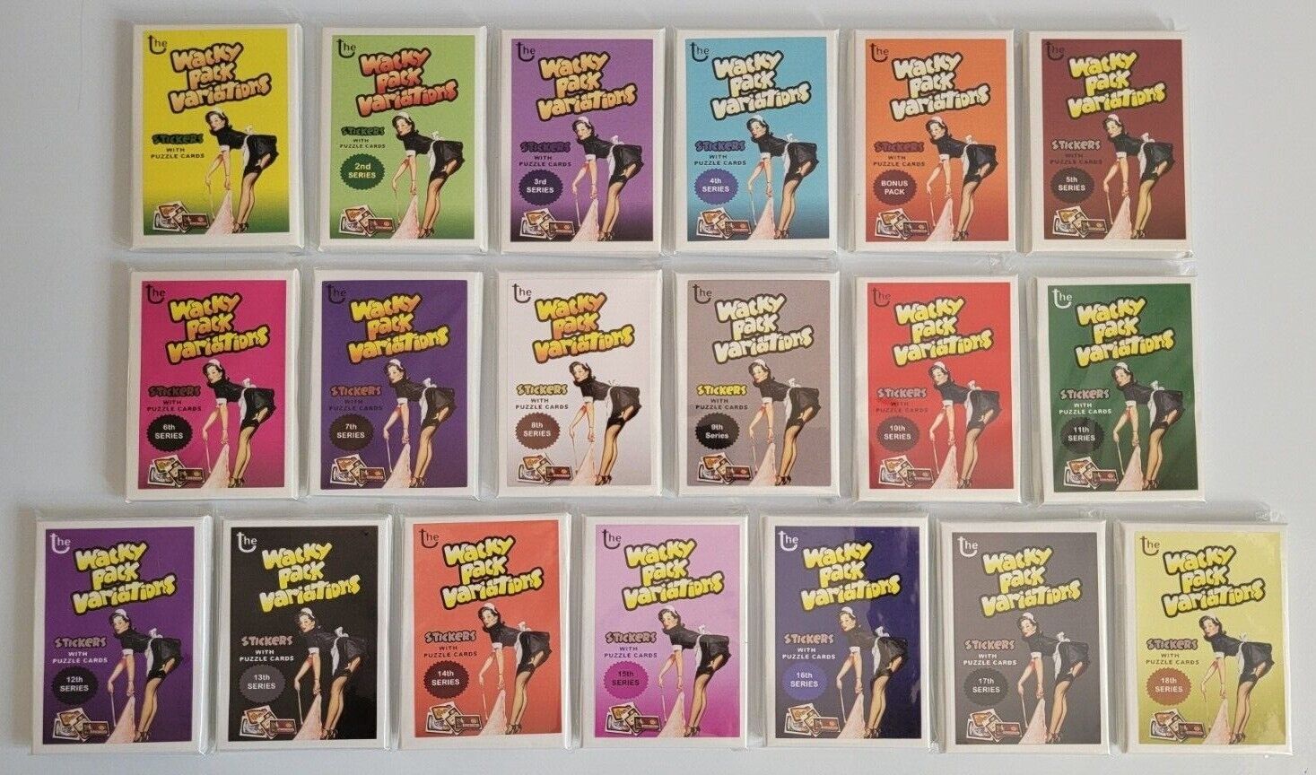 2018 - 2020 WACKY PACK VARIATIONS COMPLETE SETS BRAND NEW  @@ ALL 19 SETS @@