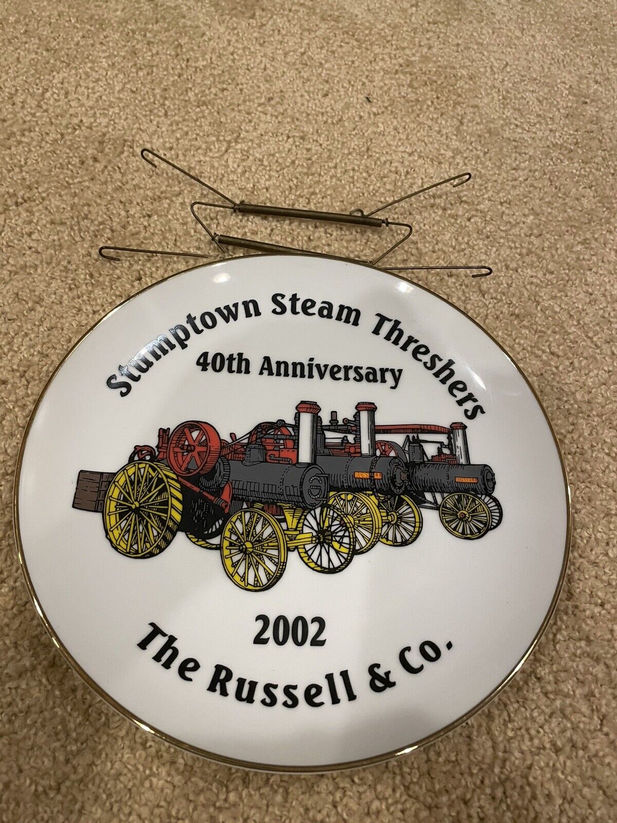 Stumptown steam threshers, the Russell & Co, Plate