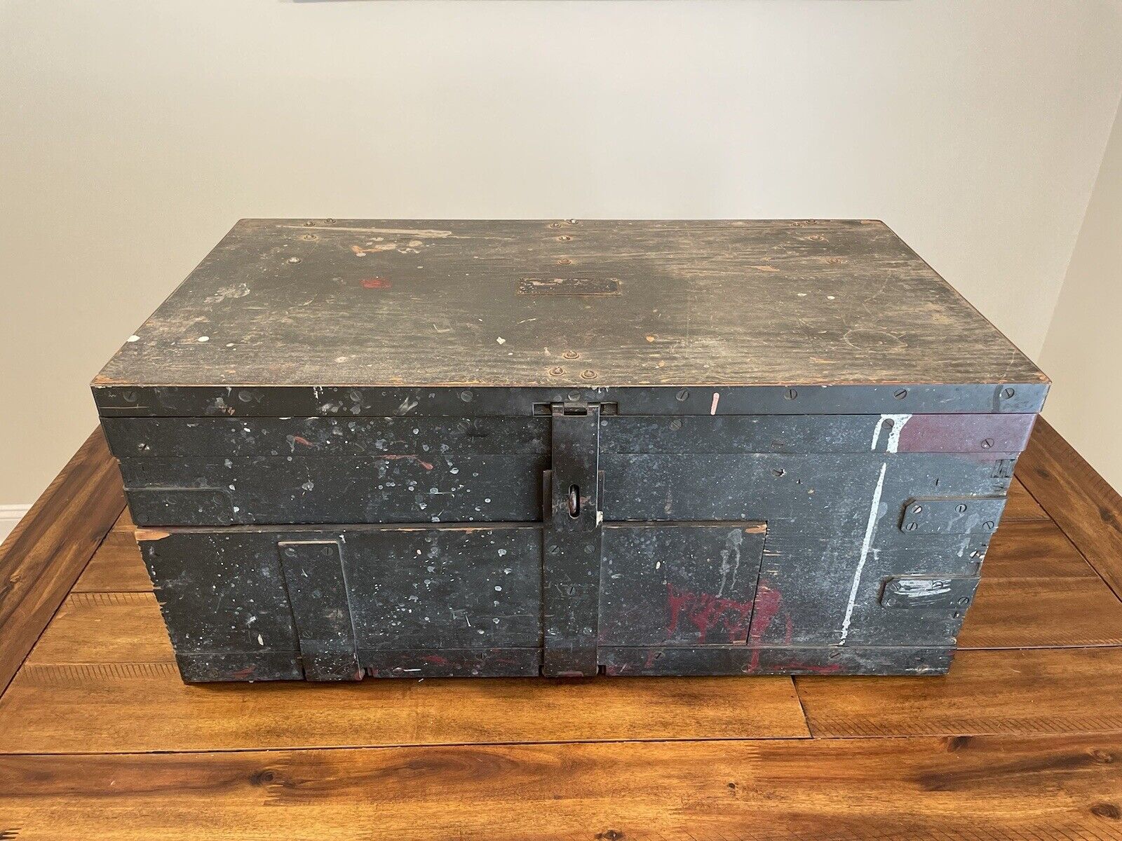 Vintage WW2 US Army Signal Corps TE-6 Mechanics BC-77 Chest 1943 - Tool Chest