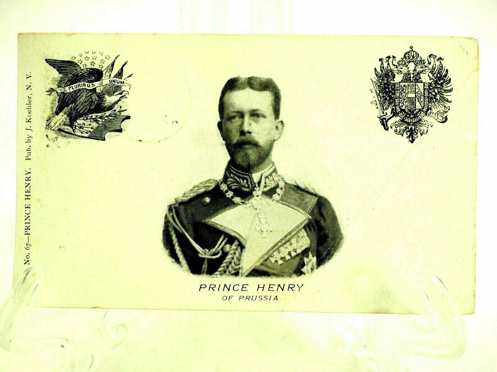 Prince Henry of Prussia J.Koehler N.Y. Private Mailing Card