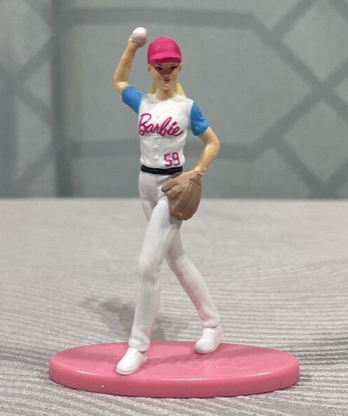 Barbie Baseball Barbie Mini Figurine (2.75 IN)