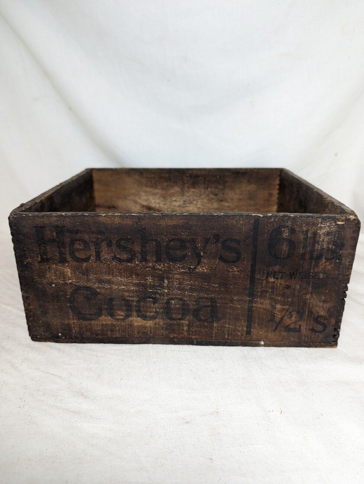 Antique Hershey's Cocoa shipping crate Wood box Americana Advertising Rare