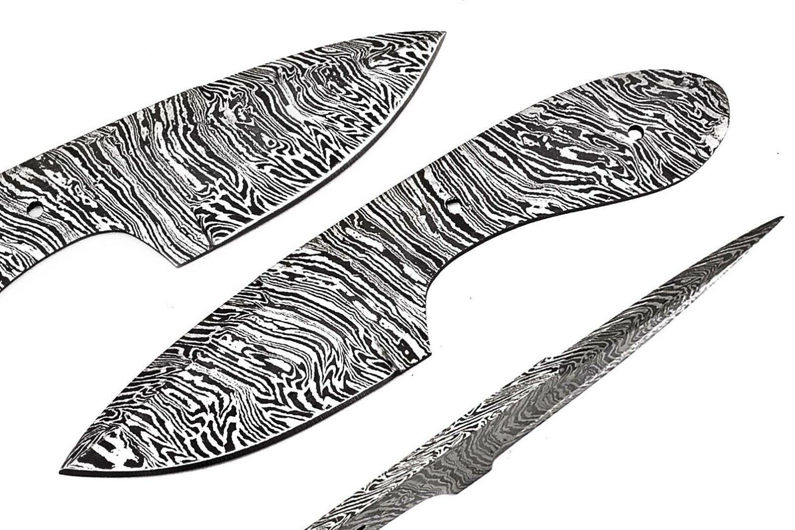 Custom Night Raider Damascus Steel Blank Blade FF62 For Skinner Knife