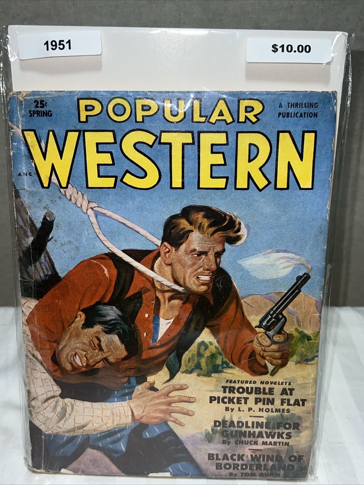 Popular Western Pulp Magazine Vol. 2 April 1951 Trouble At Picket Pin Flat