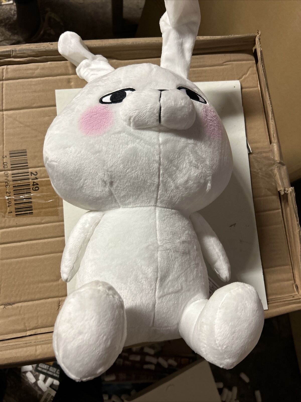 Furyu Yosistamp Yoshi Stamp Plush Rabbit Bunny Doll Toy 7” White Japan Kawaii