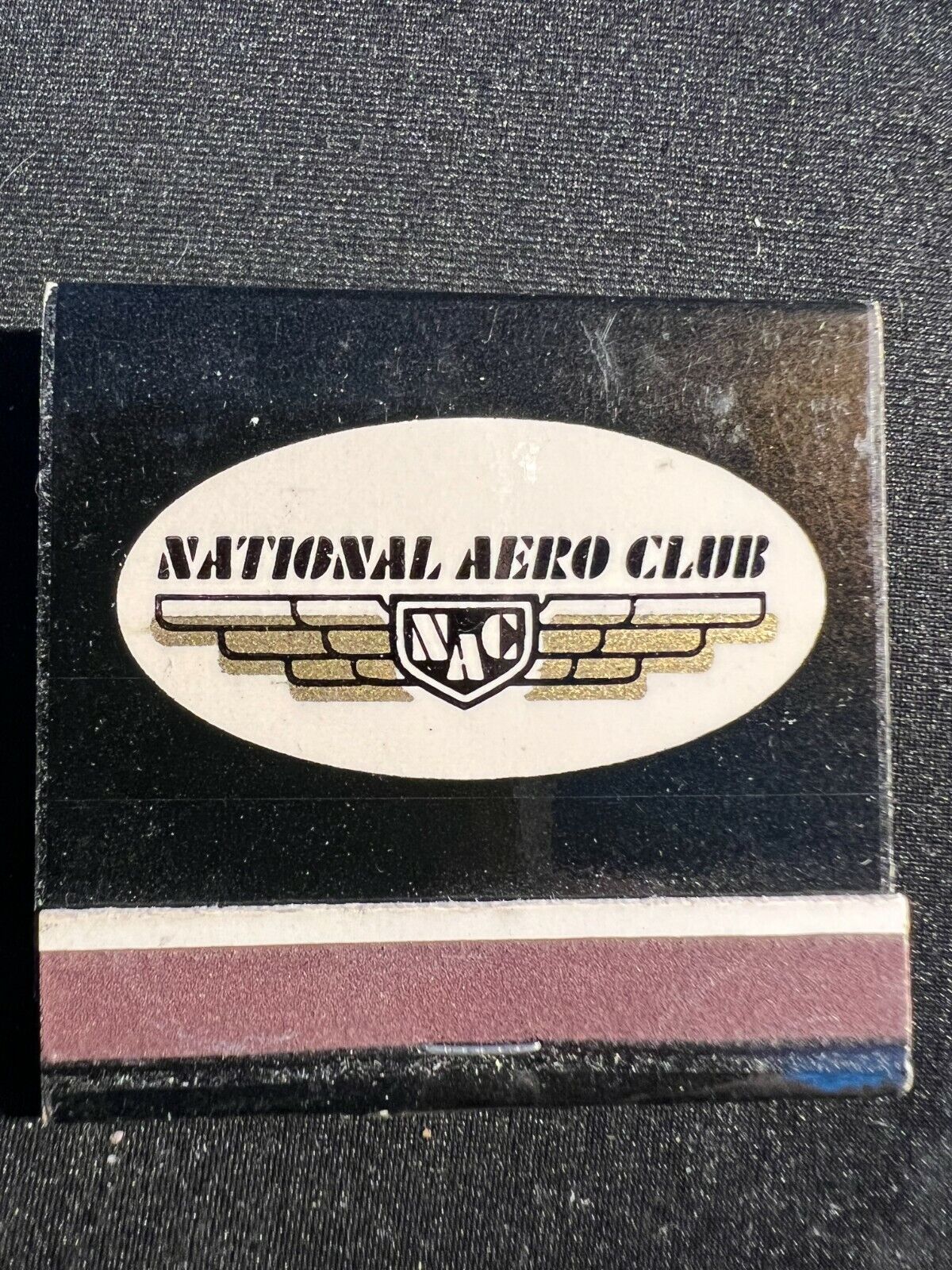 VINTAGE MATCHBOOK - NATIONAL AERO CLUB - NAC - UNSTRUCK BEAUTY