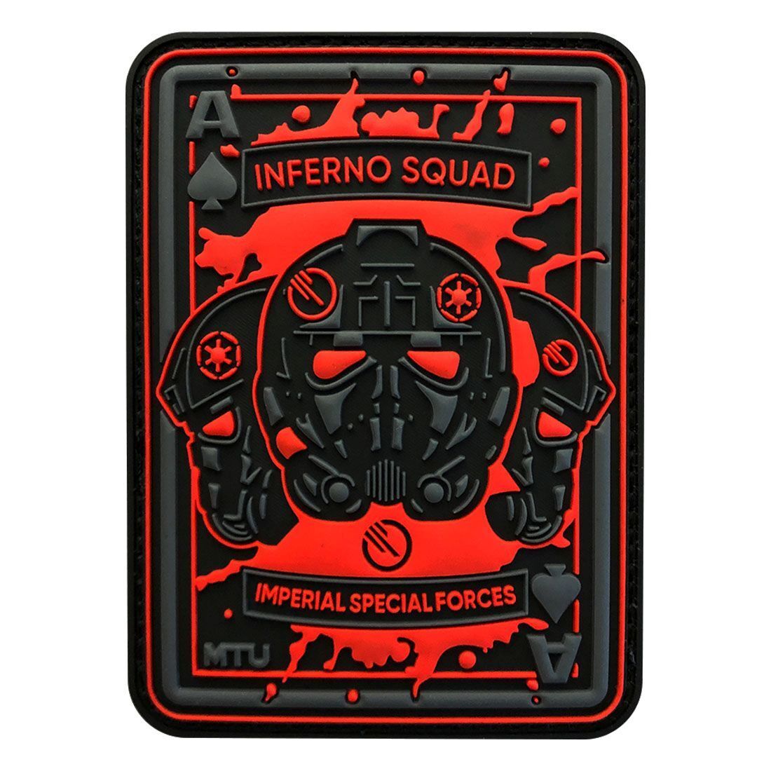 Inferno Squad Dead Card Tactical Patch [3D-PVC Rubber-3.5 X 2.5 inch -BP5]