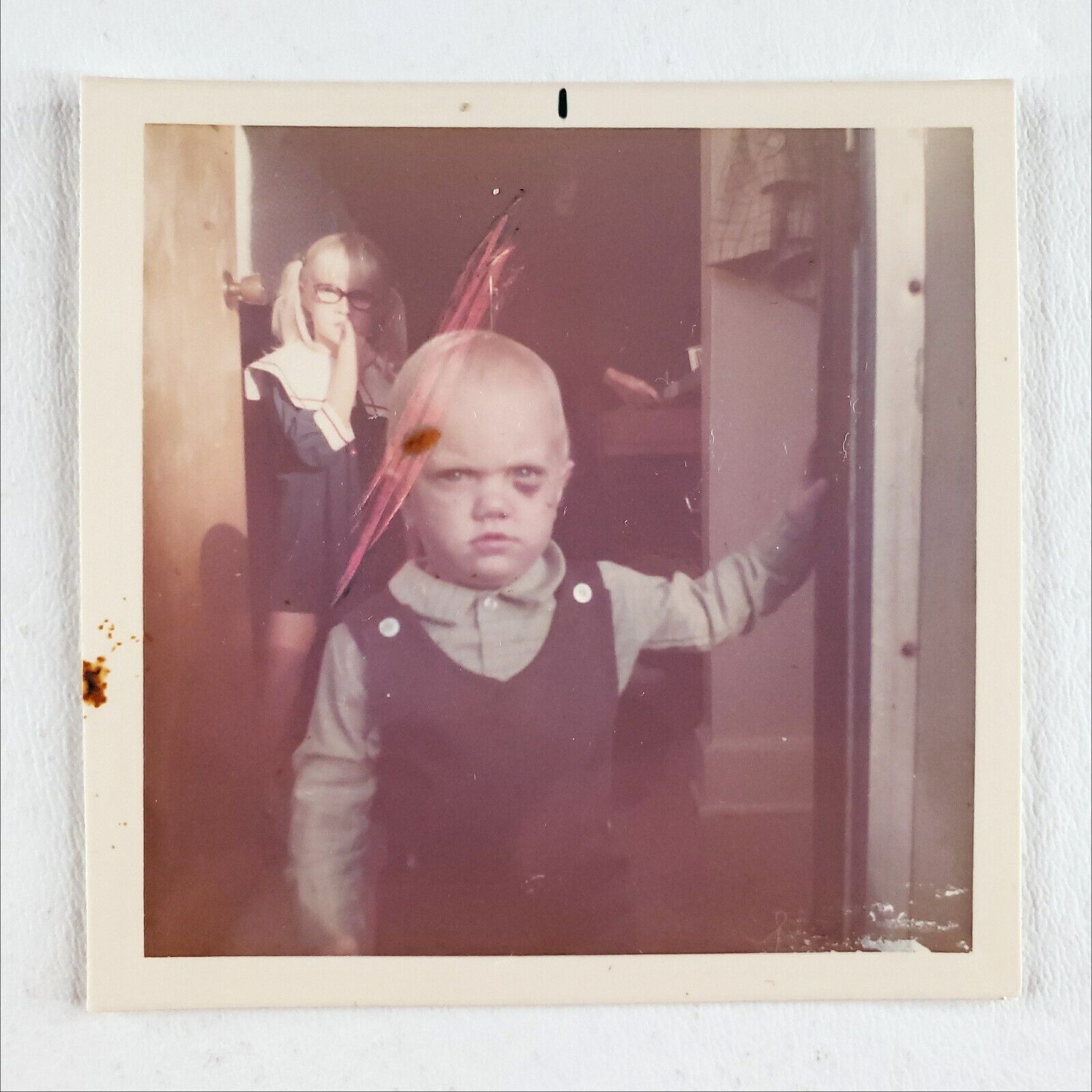 Snapshot Photo Boy From Hell 1960s Creepy Child Serial Killer Psychopath B905