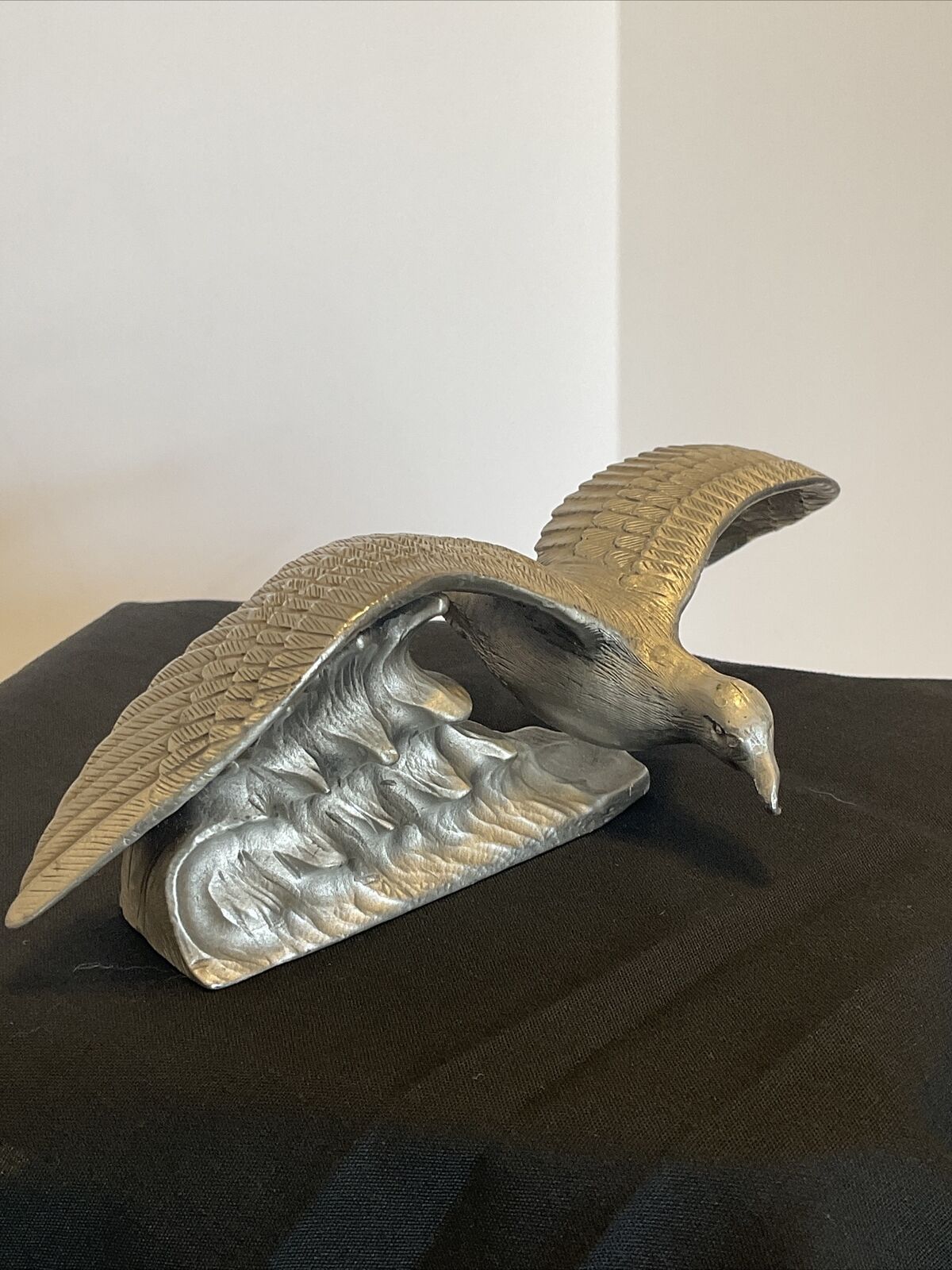 Lance Fine Pewter Sea Gull Sculpture By H. Wilson Limited Edition 1936 Of 3000