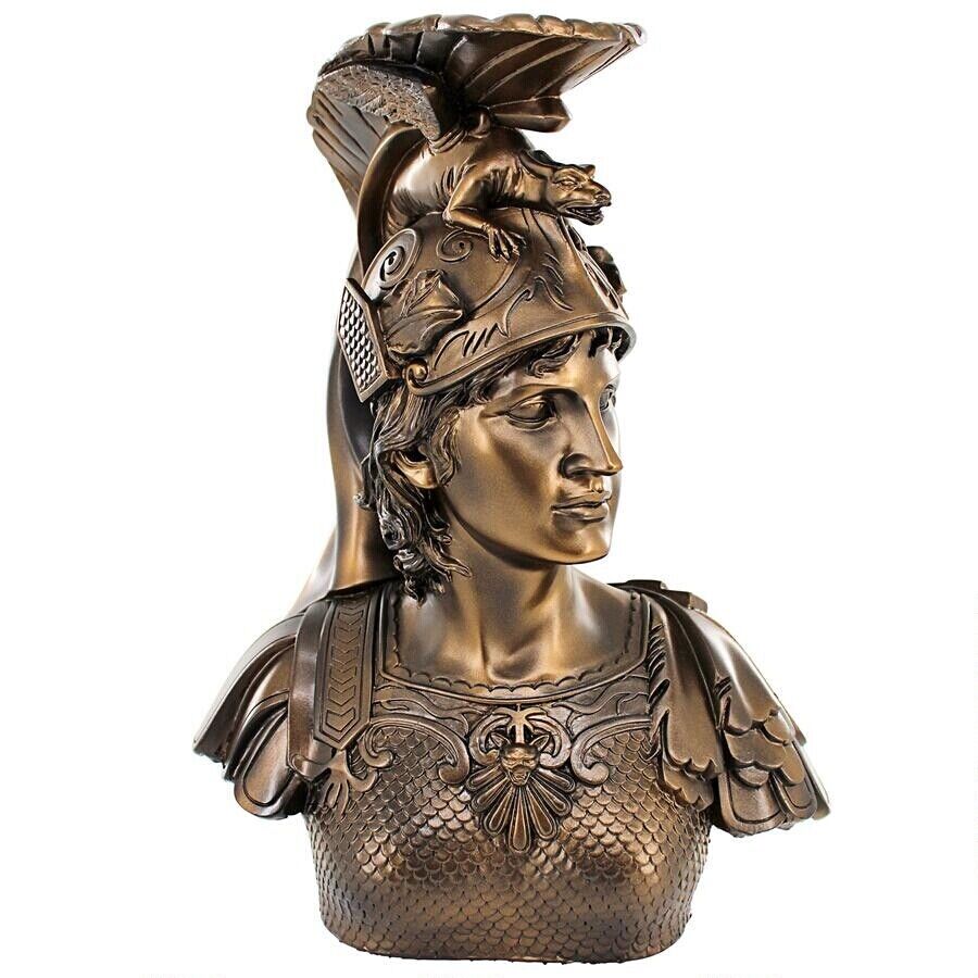 Roman Pantheon Mythological Historic Defender God of War Hero Mars Bust Statue