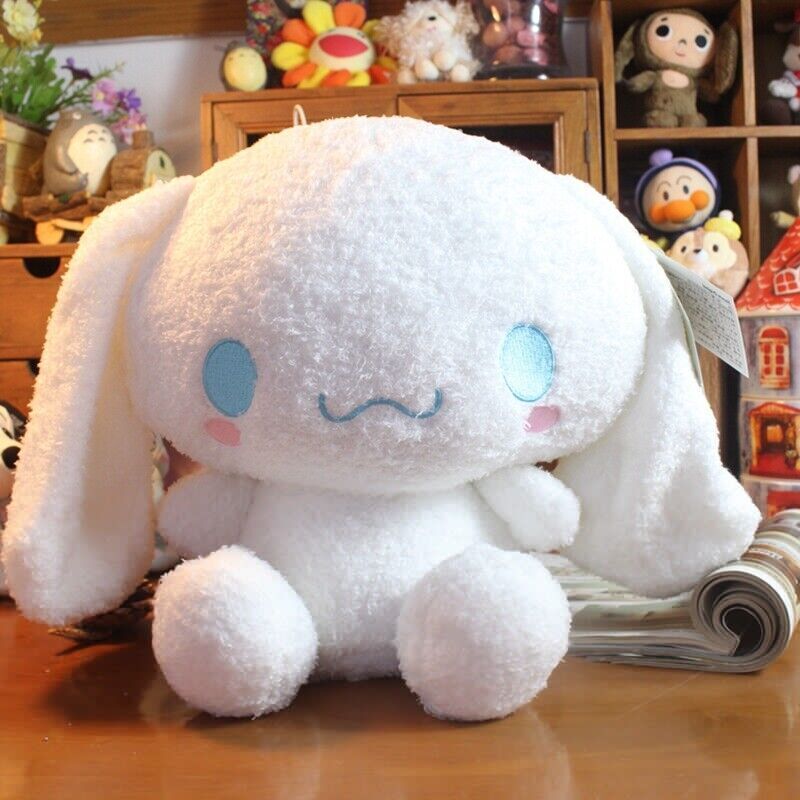 30CM Sanrio fluffy Cinnamoroll Plush big Toy Stuffed Anime mocha milk Soft Doll