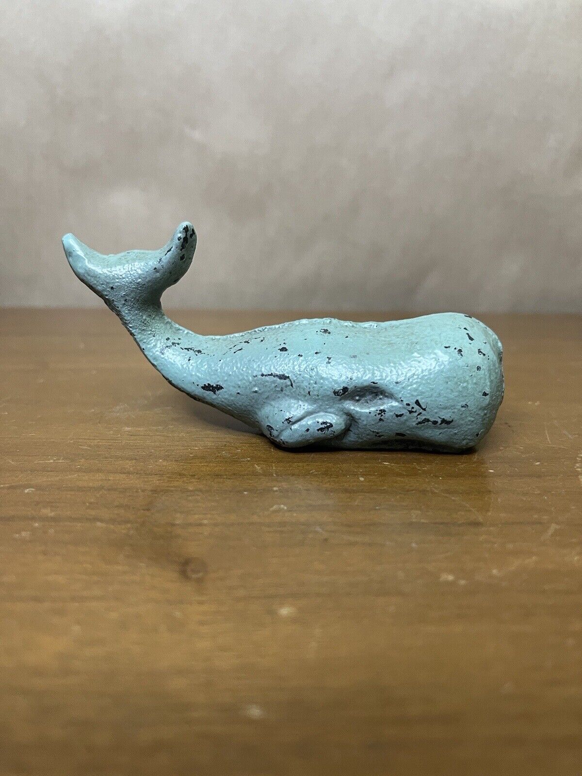 Vintage Cast Iron? Sperm Whale Cachalot Decorative Paperweight Figurine