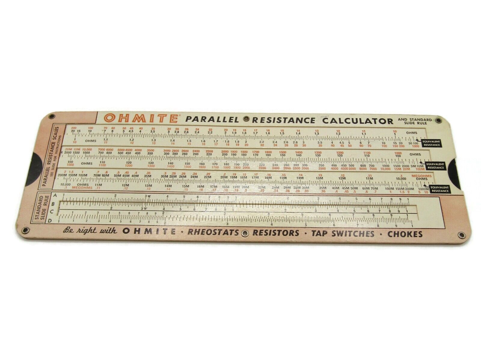 Ohmite Manufacturing Company Ohm\'s Law Parallel Resistance Calculator