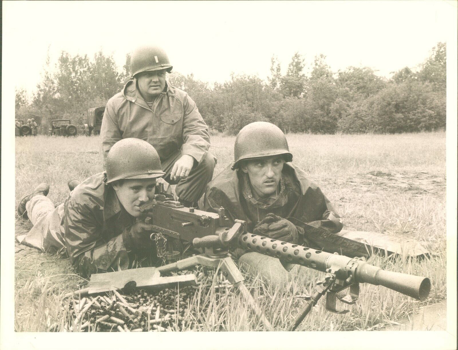 LG893 1963 Original Photo 30 CALIBER MACHINE GUN RANGE 182nd Infantry C Company