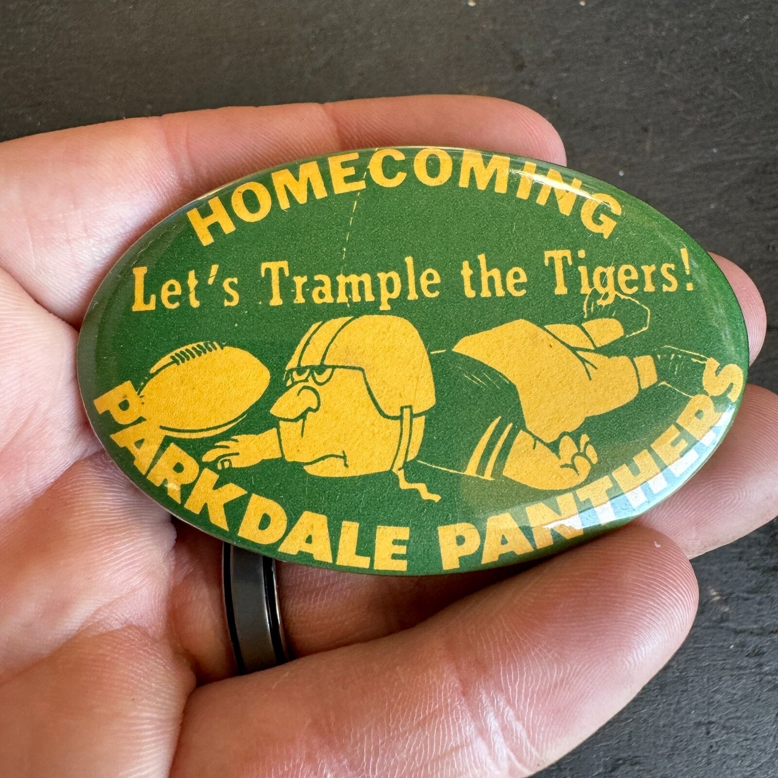 Vtg PARKDALE SENIOR HIGH SCHOOL Parkdale Panthers Homecoming Button Riverdale MD